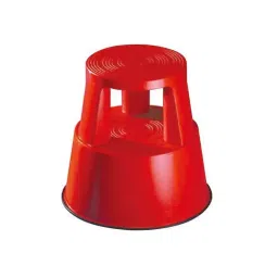 AS ONE Kickstool 2 Tiers Wedo-Step Polypropylene Red, 3-8508-02-1
