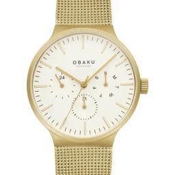 OBAKU V229GMGGMG-GD Mos Basil Multifunction Watch for Men-10