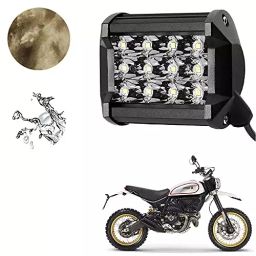 Auto Pearl 12 LED Bar Light Auto Pearl Universal Bike Car Fog Light Fitting for Ducati Scrambler Desert Sled (48W)-9