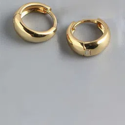 Teeragaj Unisex Stainless Steel Circular Shaped Hoop Earrings-picture-17
