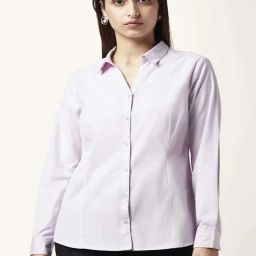 Annabelle by Pantaloons Lilac Cotton Solid Shirt-picture-34