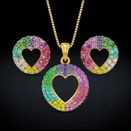 Joyalukkas Gold 22K Color Sweep Navratna Sets for Women-image-47