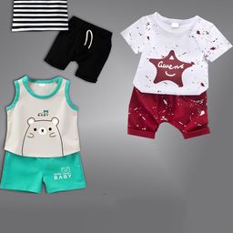 BAESD Unisex Kids Printed T-shirt with Shorts-image-42