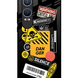 QRIOH Danger Signs OnePlus Nord CE4 Lite 5G Impact Resistant Back Case-19