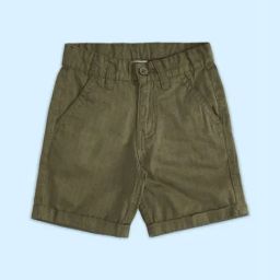 Pantaloons Junior Olive Cotton Regular Fit Shorts-image-19