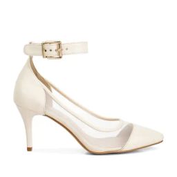 London Rag Women's Beige Ankle Strap Sandals-46