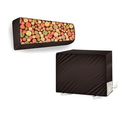 The Furnishing Tree Coffee Brown Printed Air Conditioner Cover-image-69