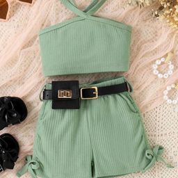 LULU & SKY Girls Top with Shorts-image-64