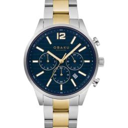 Obaku V205GUCLSF Skov Dual Time Watch for Men-37