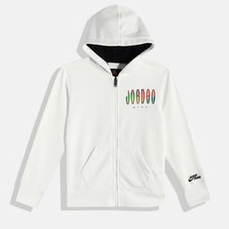 Jordan Boys White Hooded Sweatshirt-image-5