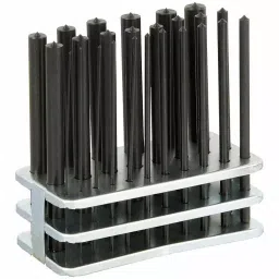 Westward Transfer Punch Set Steel, 22N847 (25 Pcs)-38