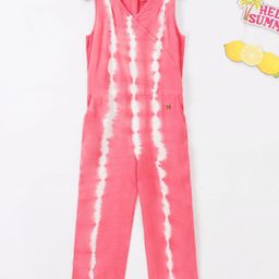 Ed-a-Mamma Sleeveless Sustainable Tie Dye Jumpsuit - Pink-picture-39