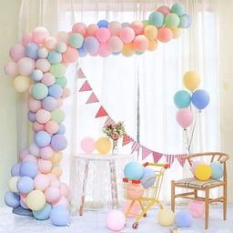 Untumble Pastel Color Balloons For Birthday Party Decorations Multicolor - Pack of 109-16