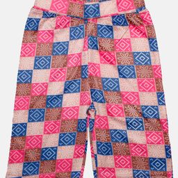 Kiddopanti Bandhej Block Design Cycling Shorts - Multi Colour-image-61