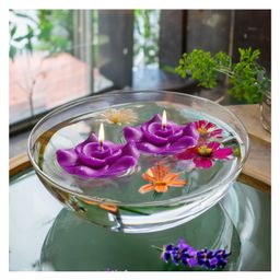 Iris Homefragrances Aromatic Floating Candle- Pack of 2- Lavender- 40g each(Set of 2)-19