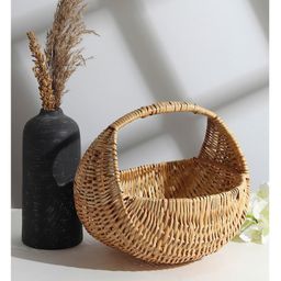 HABEREINDIA Wicker Chand Hamper | Fruit Basket | Serving Basket - Brown-image-99