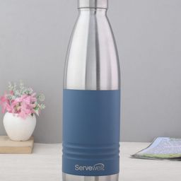 Servewell Indus Pro Vacuum Stainless Bottle Blue & Silver - 750 ml-image-35