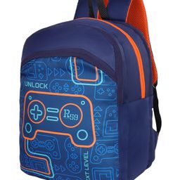Harrisons R59 Game-On Navy Orange School Backpack for Kids.(Age 3 to 6 Year- 16Inches)-image-1