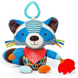 BitFeex Raccoon Hanging Toy with Teether Soft Plush Rattle Toy with Hook & Silicone Teether for Sensory Play Newborn Baby Gift for 012 Months-image-18