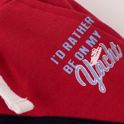 toffyhouse ToffyHoue Knee Length Shorts Text Print - Red image 3