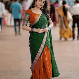 MANMOHITSAREE Woven Design Ready To Wear Lehenga & Blouse With Dupatta-picture-42