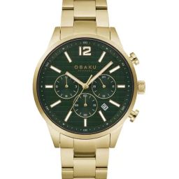 Obaku V205GUGESG Skov Dual Time Watch for Men-31