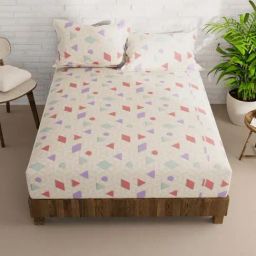 Bianca La-vogue Multicolor Microfibre 152 TC Extra Smooth Double Size Bed Sheet with Pillow Cover-image-12
