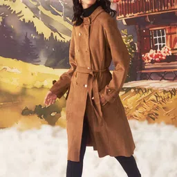 Lakshita Women Double-Breasted Trench Coat-picture-1