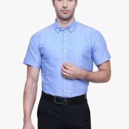 Kuons Avenue Blue Slim Fit Shirt-image-13