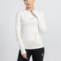 Adidas Originals Beige Printed T-Shirt-image-105