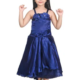 Zenat Blue Poly Silk Dresses-picture-22