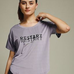 MKH Typography Printed Drop-Shoulder Sleeves Dri-FIT Relaxed Fit T-shirt-image-96