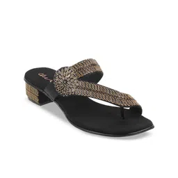 Cheemo Women Embellished Open Toe Block Sandals-11