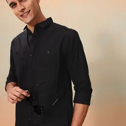 Mast & Harbour Solid Regular Fit Shirt-picture-3