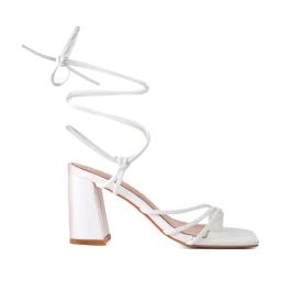 London Rag Women's White Gladiator Sandals-image-97