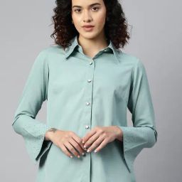 Melon by PlusS Sky Blue Regular Fit Shirt-picture-26
