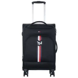 Tommy Hilfiger Kingsville Black Printed Medium Soft Trolley Bag - 41 cm-image-90