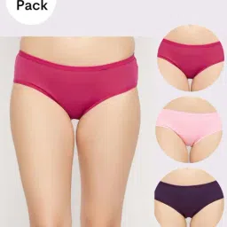 Secrets By ZeroKaata Assorted Cotton Hipster Panties - Pack Of 3-image-22