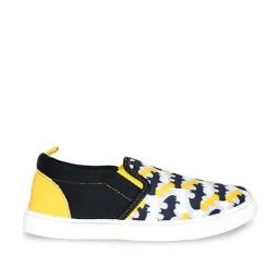 Pantaloons Junior Black & Yellow Casual Slip-Ons-image-71