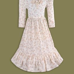 wish karo Girls Floral Print Full Sleeve Fit and Flare Frock Dress-picture-27
