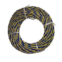BALAJI Flexible Twisted Copper PVC Wire 10 Sq.mm Blue and Yellow 2 Core-image-75