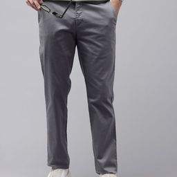 ColorPlus Men Slim Fit Printed Chinos Trousers-image-83