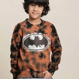 Kidsville Multicolor Cotton Printed Full Sleeves Batman Sweatshirt-image-82