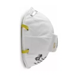 3M Particulate Respirator with Exhalation Valve Cup Type N95 Class White Free Size, 8210 V (Pack of 10) image 2