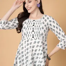 God Bless Floral Print Peplum Top-image-57
