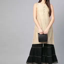 IKRASS Women Flared Ethnic Palazzos-image-29