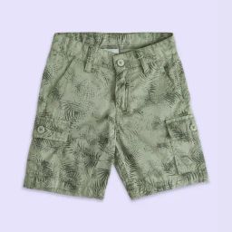 Pantaloons Junior Olive Cotton Printed Shorts-image-18