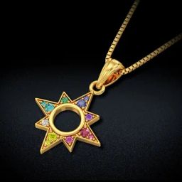Joyalukkas Gold 22K Prism Pallette Locket Pendant for Women-image-18