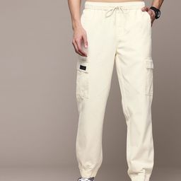 The Roadster Lifestyle Co. Men Relaxed Fit Cargo Joggers-image-43