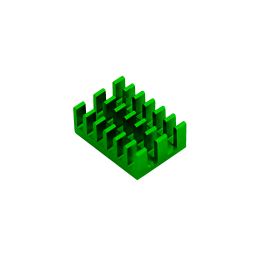 3-in-1 Aluminum Heatsink Raspberry Pi 4 Heatsink Ultimate 3-in-1 Heat Sink Kit for Raspberry Pi 4 Model B - Green - RS49163-in-1 Aluminum Heatsink Raspberry Pi 4 Heatsink Ultimate 3-in-1 Heat Sink Kit for Raspberry Pi 4 Model B - Green - RS4916 image 3